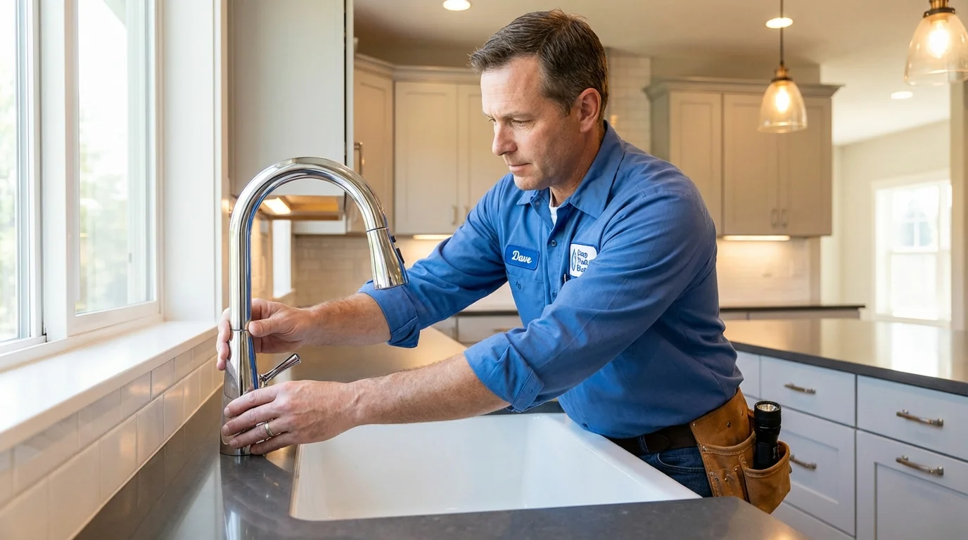 Kitchen faucet installation by Johns Plumbing LLC in Snoqualmie